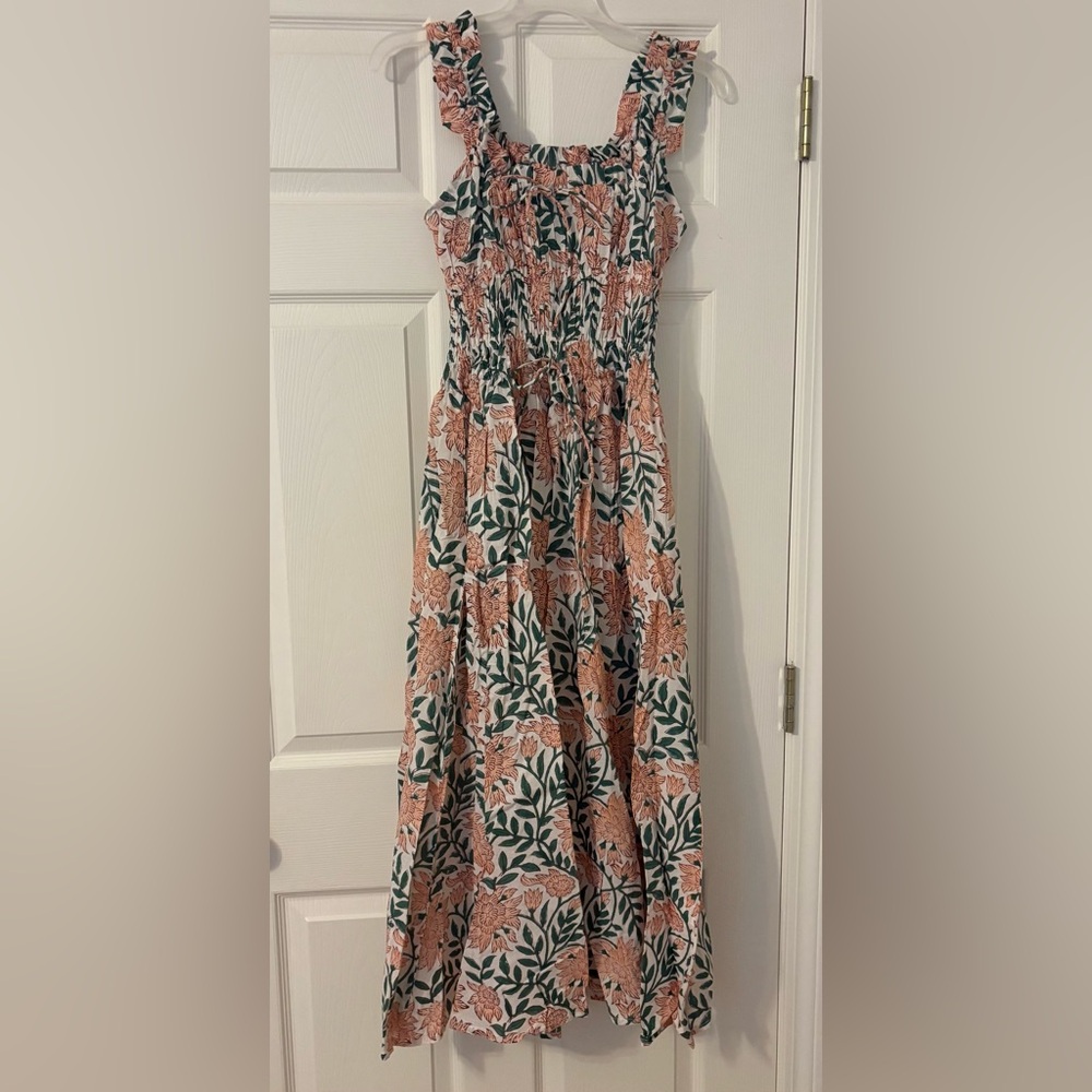 Block Print Midi Dress